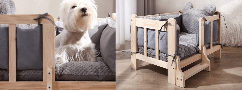 cama perro madera, camas para perros en madera, la mejor cama en madera para perros, la mejor cama de madera para mascotas